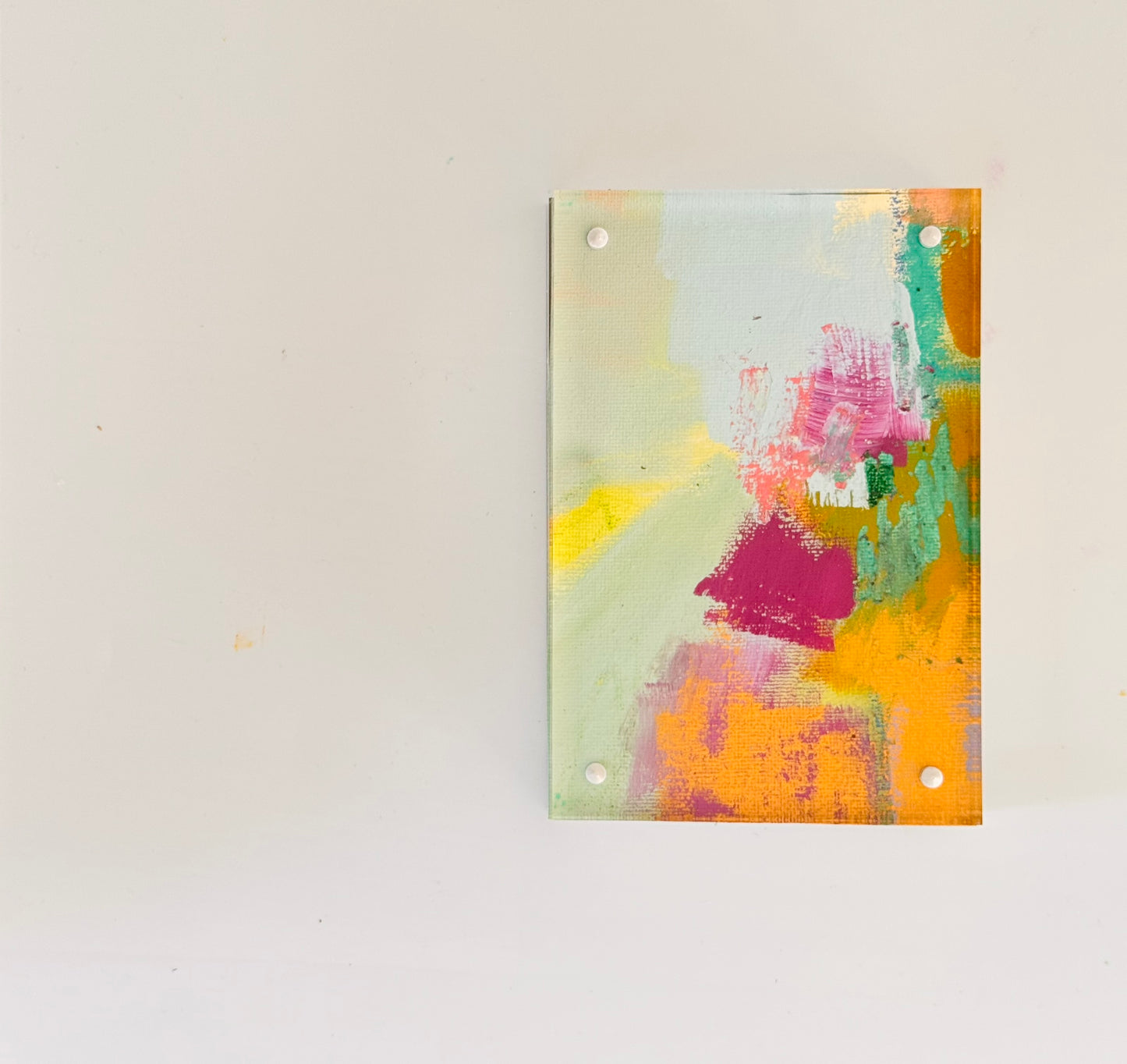 Jamaica | 4x6 Original Art Framed in Acrylic