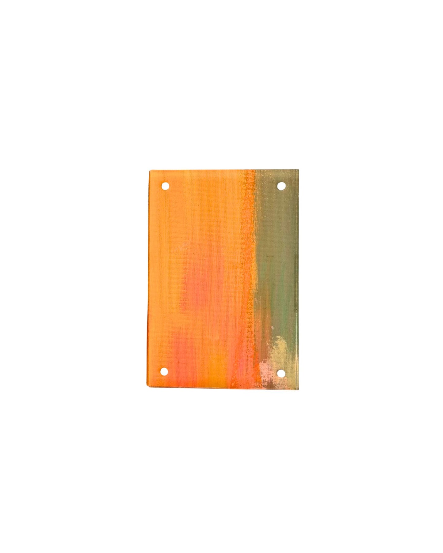 Fiery Moss | 4x6 Original Art Framed in Acrylic