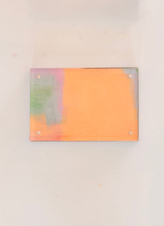 Orange Soda | 4x6 Original Art Framed in Acrylic