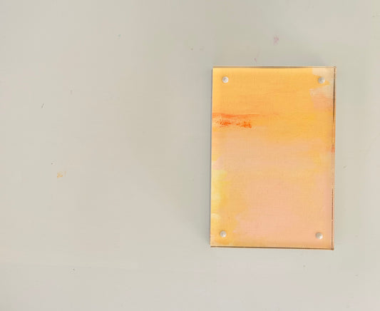 Dandelion | 4x6 Original Art Framed in Acrylic