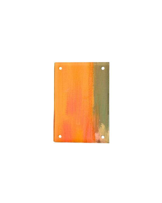 Fiery Moss | 4x6 Original Art Framed in Acrylic