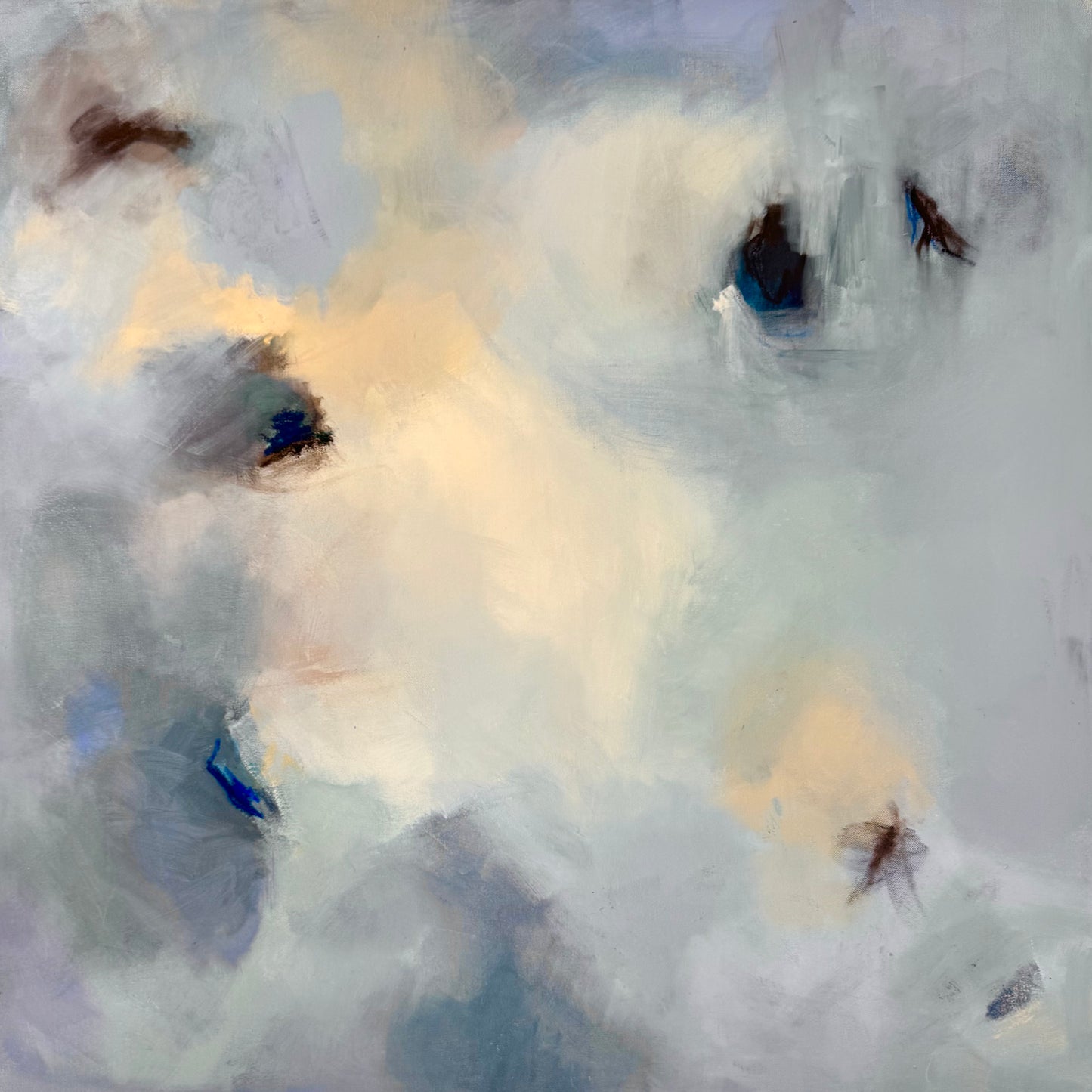 36 x 36 Mixed Media Original Art on Canvas, Unframed